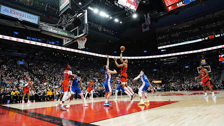 Raptors Snap Sixers' Win Streak in Toronto on Thursday