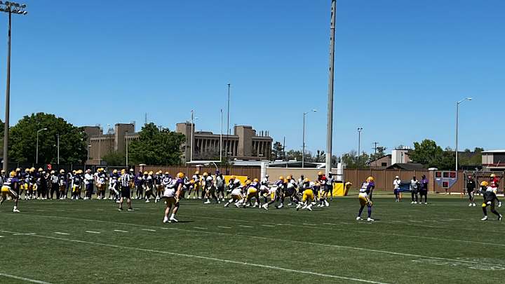 Tigers Practice Report: Another High Energy 11-on-11 Period for LSU Football