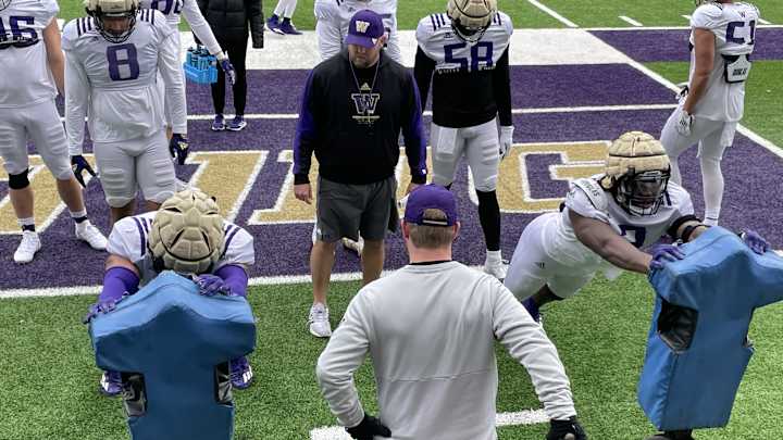 Alphonzo's Anniversary is Among Sights and Sounds of UW Spring Practice No. 6