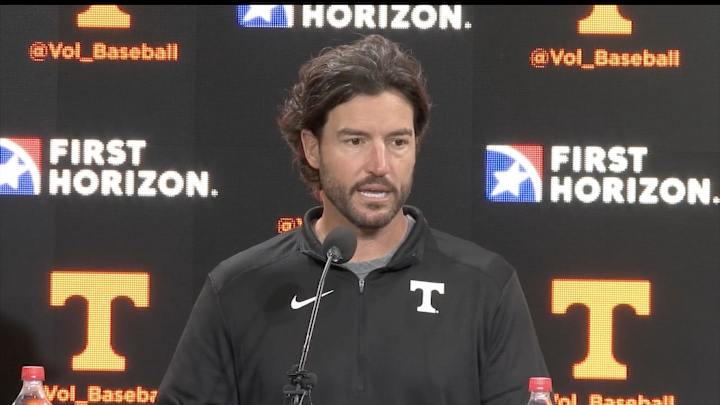 Watch: Tony Vitello Updates Status of Jared Dickey and Seth Halvorsen, Previews Alabama Series