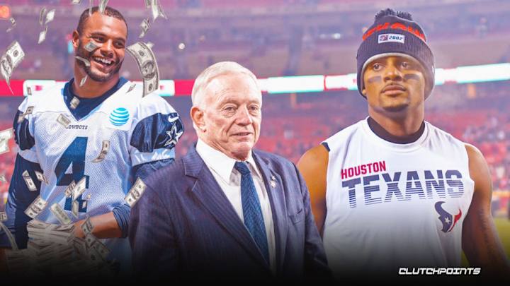 Dak Prescott vs. Deshaun Watson: 'A Big One,' Says 'Proud' Cowboys Owner Jerry Jones Dak Prescott vs. Deshaun Watson: 'A Big One,' Says 'Proud' Cowboys Owner Jerry Jones