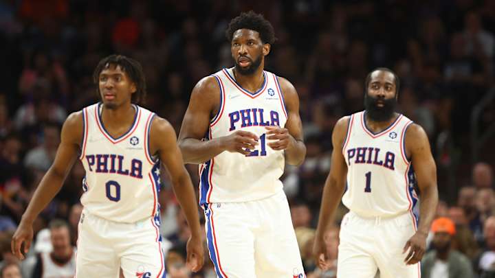 Joel Embiid, James Harden Rave About Tyrese Maxey's Dominance vs. Raptors