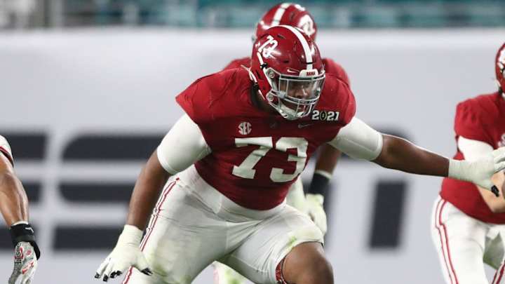 NFL Mock Draft: Falcons Select Alabama Offensive Lineman Evan Neal; Does He Fit?