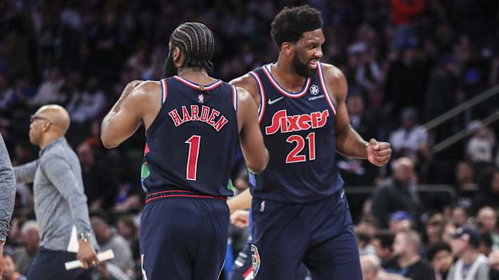 James Harden Refers to Joel Embiid as MVP Following Game 3 Win vs. Raptors