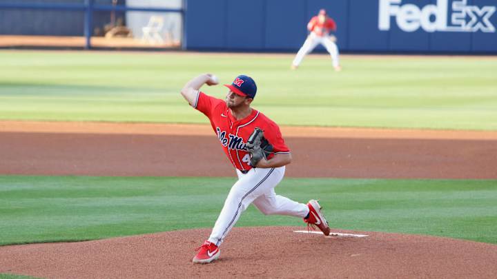 Dylan DeLucia Throws Complete Game As Ole Miss Captures Game One Win Over Mississippi State