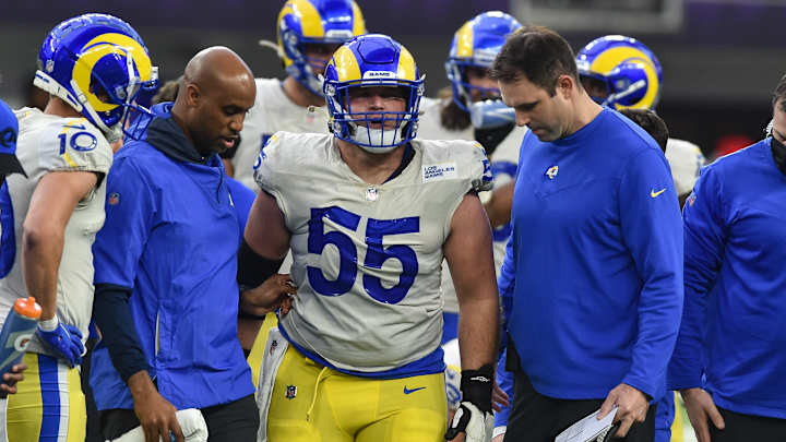 Rams OL Brian Allen Played Through 'Partially Torn UCL' Last Season Rams OL Brian Allen Played Through 'Partially Torn UCL' Last Season