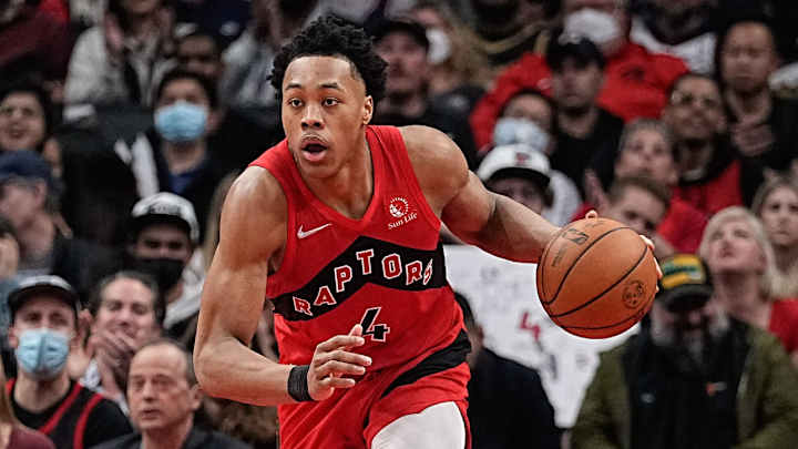 Raptors Teammates Celebrate Scottie Barnes’s Rookie of the Year Award