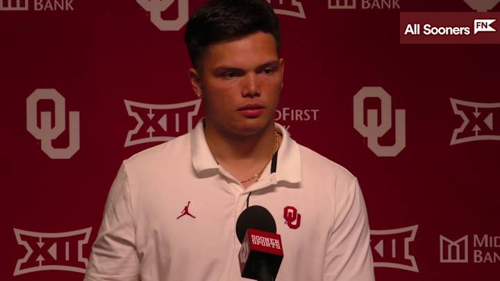 WATCH: Oklahoma QB Dillon Gabriel Spring Game Press Conference