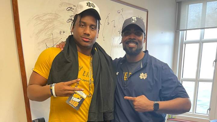 Committing To Notre Dame Was "The Right Time" For Brandon Davis-Swain Committing To Notre Dame Was "The Right Time" For Brandon Davis-Swain