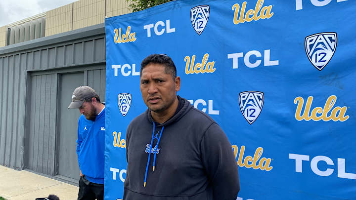 WATCH: Ikaika Malloe Talks Recruiting Role, UCLA Football's Emphasis on Pass Rush