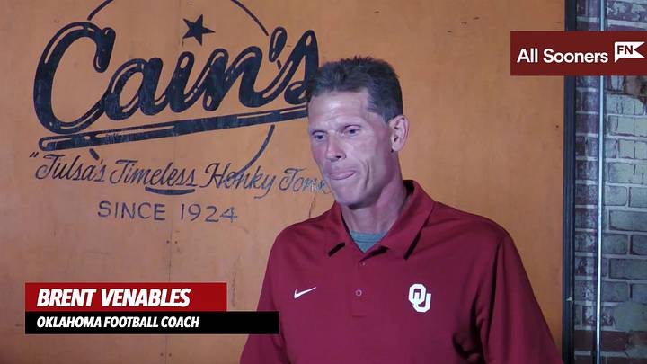 WATCH: Oklahoma Coach Brent Venables Sooner Caravan Stop 1