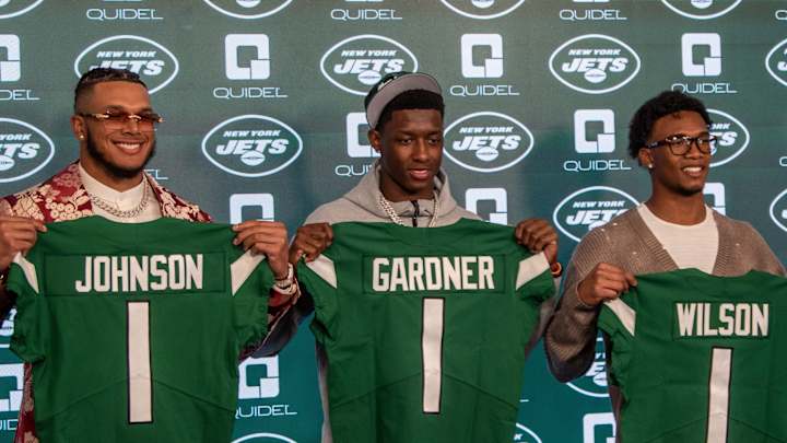 First Look: Jets' First-Round Picks Arrive in Florham Park First Look: Jets' First-Round Picks Arrive in Florham Park