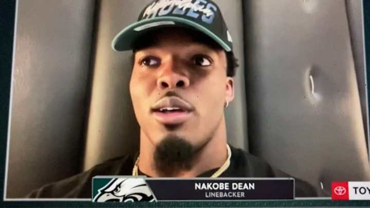 Nakobe Dean Says He is Injury-Free, Will Take Field for Rookie Camp Nakobe Dean Says He is Injury-Free, Will Take Field for Rookie Camp