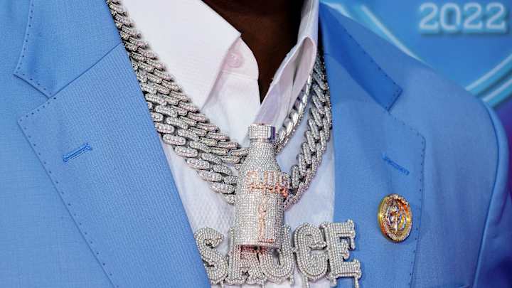 Look: Ahmad Gardner's Jeweler Reveals his Sauce Bottle Chain