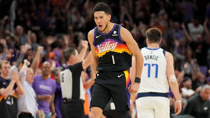 Devin Booker Stays Down After Fall, Calls It ‘The Luka Special’ (Video)