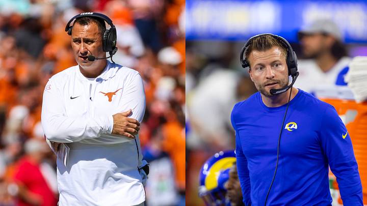 California Love: Texas' Sarkisian To Work With LA Rams McVay on 'Scoring More Touchdowns' California Love: Texas' Sarkisian To Work With LA Rams McVay on 'Scoring More Touchdowns'
