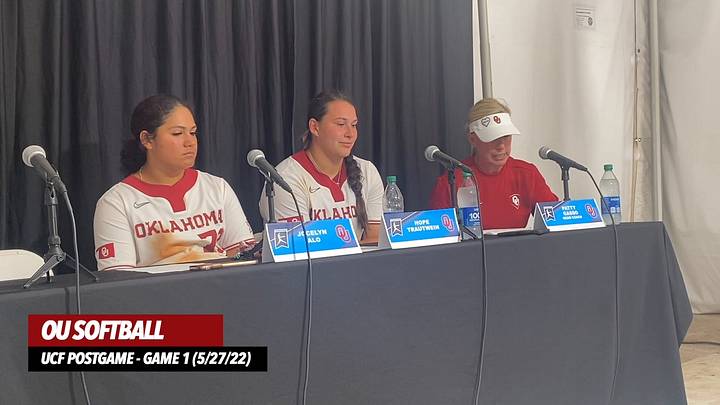 WATCH: Oklahoma Softball's Press Conference After Toppling UCF 8-0
