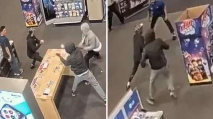 Video of Best Buy employees tackling shoplifters goes viral Video of Best Buy employees tackling shoplifters goes viral
