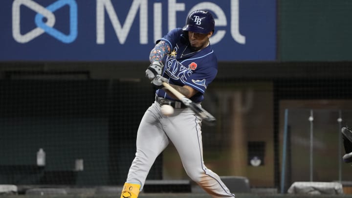 Rangers Get To Drew Rasmussen Early, Rip Rays 9-5 in Series Opener Rangers Get To Drew Rasmussen Early, Rip Rays 9-5 in Series Opener