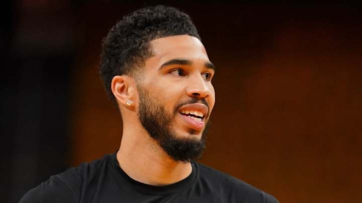 Jayson Tatum’s Wild Outfit Ahead of NBA Finals Game 1 Is Turning Heads