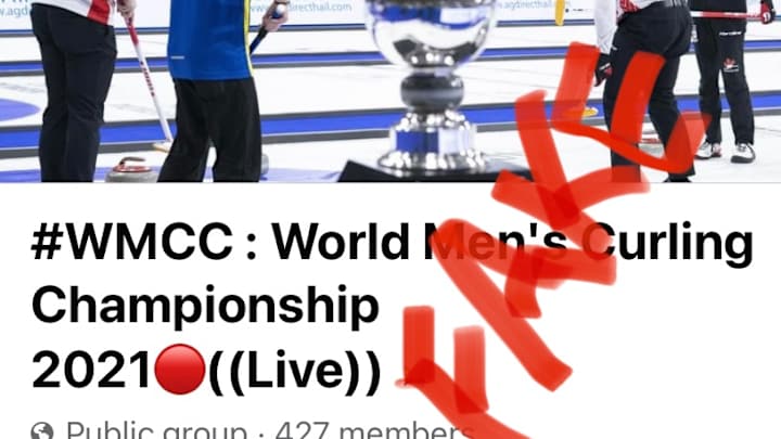 Facebook Curling Fan Scam Alert