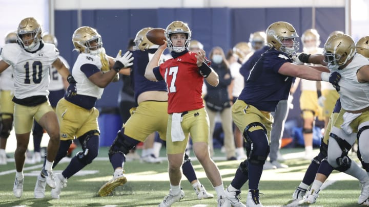 Notre Dame Football Practice Notes, Observations