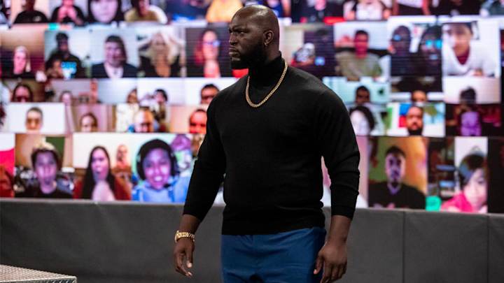 Meet Omos, a Former College Basketball Player Turned WrestleMania's New Superstar