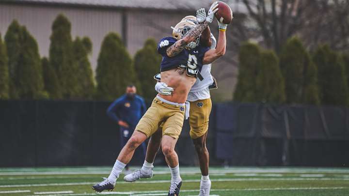 Notre Dame Spring Football Practice Highlights - Practice 6