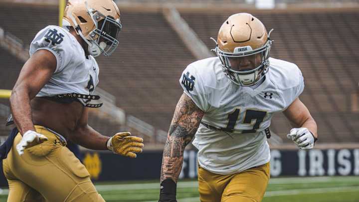 Notre Dame Football Spring Practice Highlights - Practice No. 7