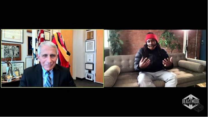 Marshawn Lynch Has Must-See Interview With Dr. Anthony Fauci Marshawn Lynch Has Must-See Interview With Dr. Anthony Fauci