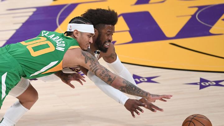 Scrappy Lakers outlast Jazz in overtime