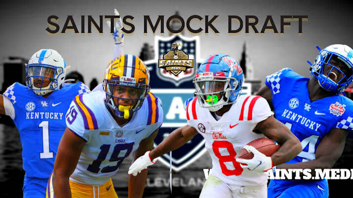 Saints Mock Draft: 2 Trades to Draft 4 SEC Playmakers