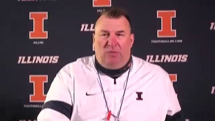 SPRING FOOTBALL POST-GAME VIDEO: Illini Head Coach Bret Bielema SPRING FOOTBALL POST-GAME VIDEO: Illini Head Coach Bret Bielema