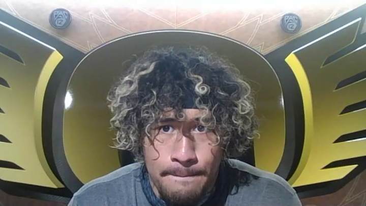 WATCH: Noah Sewell Talks Oregon Spring Football Practice