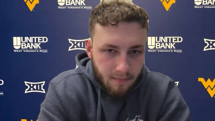 WATCH: WVU TE Mike O'Laughlin Press Conference 4/22
