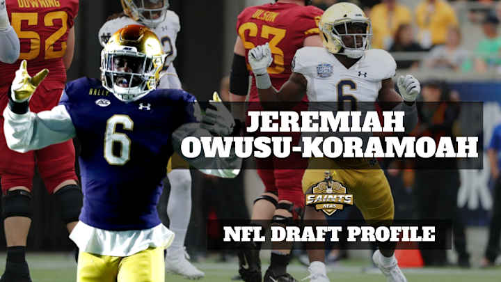 Saints 2021 Draft Prospects: Jeremiah Owusu-Koramoah Saints 2021 Draft Prospects: Jeremiah Owusu-Koramoah