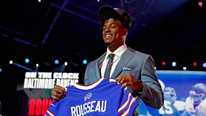 Bills' Gregory Rousseau and Boogie Basham teammates first, competitors second Bills' Gregory Rousseau and Boogie Basham teammates first, competitors second