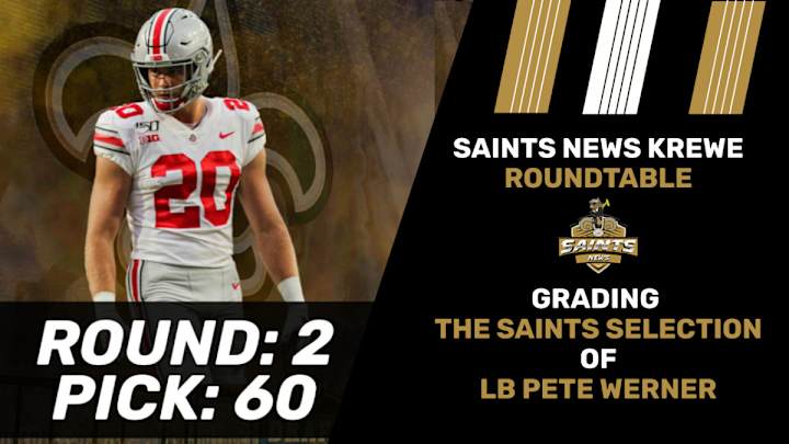 Saints Draft Grade:  Pete Werner, LB