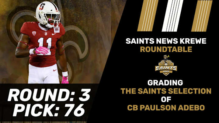 Saints Draft Grades: Paulson Adebo, CB