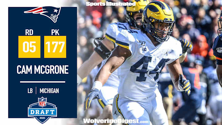 BREAKING: Cam McGrone Selected In Fifth Round