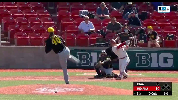 Indiana Baseball: Hoosiers Bounce Back, Rout Iowa 12-6 to Even Series Indiana Baseball: Hoosiers Bounce Back, Rout Iowa 12-6 to Even Series