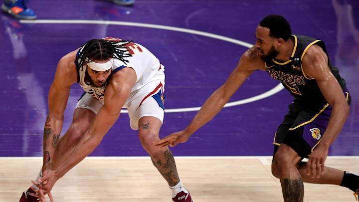 Lakers' Talen Horton-Tucker Hits a Clutch Shot Over Nuggets' Nikola Jokic