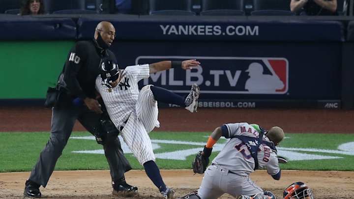 Yankees' Rougned Odor Has Left Knee Sprain, Placed on Injured List After Scary Collision