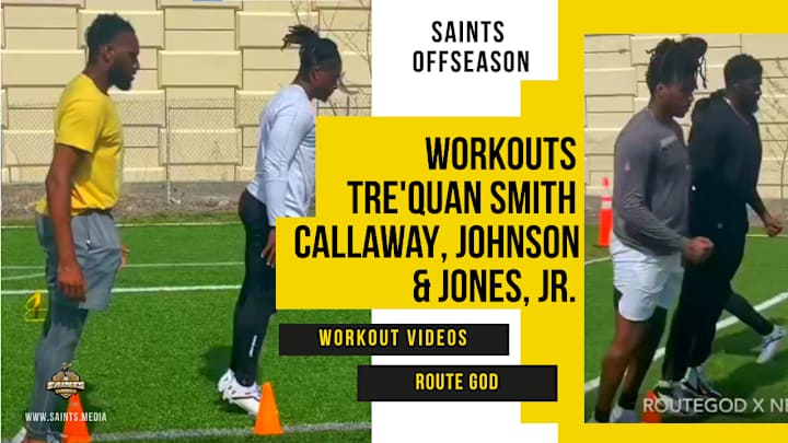 Watch: Winston leads Saints' Smith, Callaway, Johnson, and Jones, Jr. at Workout with RouteGod