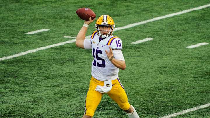 LSU Coach Ed Orgeron Updates Quarterback Battle After TJ Finley Transfer