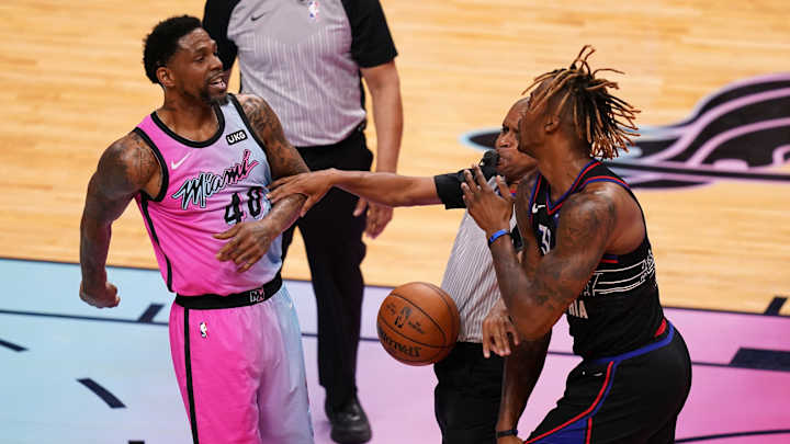 Heat's Udonis Haslem Addresses Altercation With Sixers' Dwight Howard