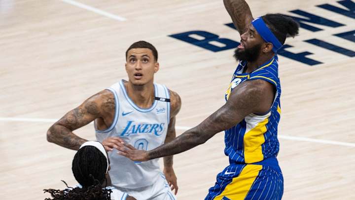 Lakers' Kyle Kuzma Gets Dunked on in Pacers Game by JaKarr Sampson