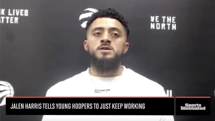 Watch: Jalen Harris Shares Advice for Young Basketball Players