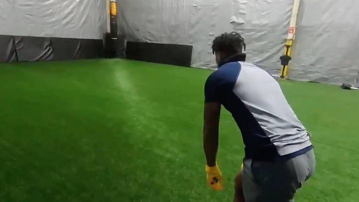 WATCH: WVU WR Turned LB Devell Washington Doing Tackling Drills