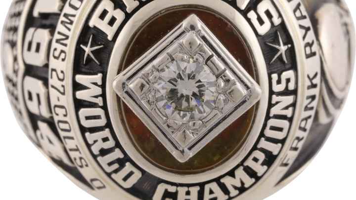 Frank Ryan's 1964 Championship Ring Up For Auction Frank Ryan's 1964 Championship Ring Up For Auction